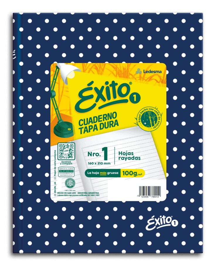 Cuaderno Tapa Dura E1 Lunares